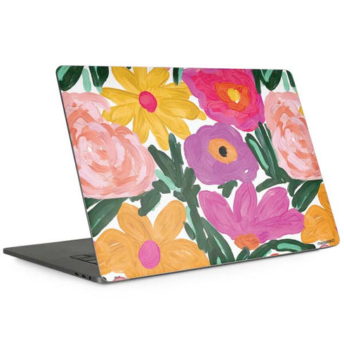 Bouffants and Broken Hearts Painterly Garden MacBook Skins
